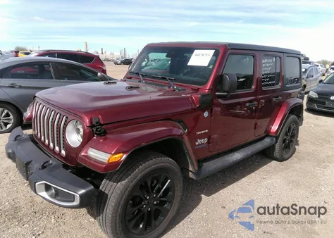 2021 Jeep Wrangler 4Xe Unlimited Sahara 4X4 из США, поврежденный, VIN 1C4JJXP66MW749537